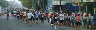 Vasai Virar Mayor Marathon at Vasai skywalk, @7km from start point